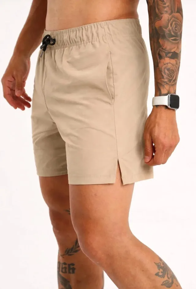 Bermuda Tactel Bege - Haulking atacado